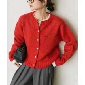 カーディガン アルパカ混ニットカーディガン レディース