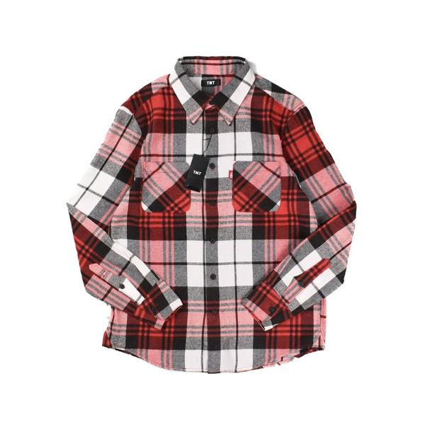 シャツ 「TMT/ティーエムティー」WOOLY PLAID SHIRTS graph plaid メ...
