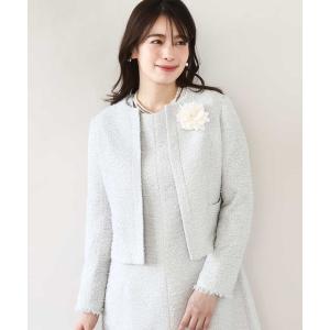 ジャケット ノーカラージャケット 「セットアップ対応」ツイードノーカラージャケット/WEB限定 レディース