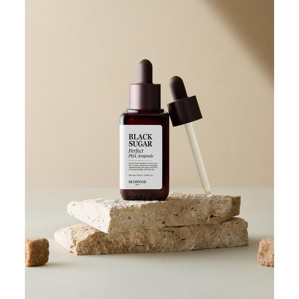 美容液 オイル クリーム スキンフード skinfood ブラックシュガー パーフェクト PHA エ...