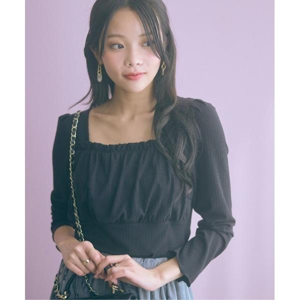 tシャツ 「大きいサイズ」ギャザーデザインカットソートップス marun レディース