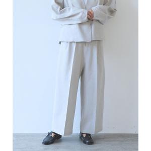 パンツ Linen/Polyester wide パンツ レディース