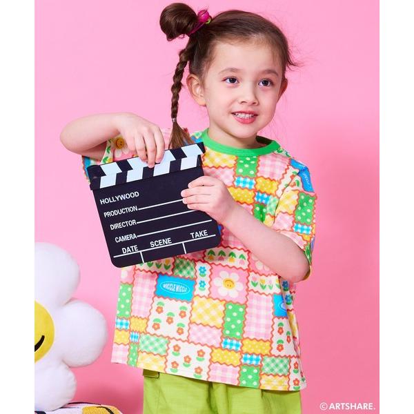 tシャツ 「wiggle wiggle」別注ワッフルソウガラ半袖Ｔ キッズ 子供服 男の子 女の子