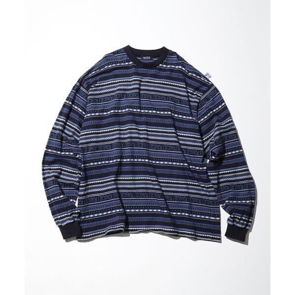 「NAUTICA」 長袖Tシャツ LARGE ネイビー メンズ