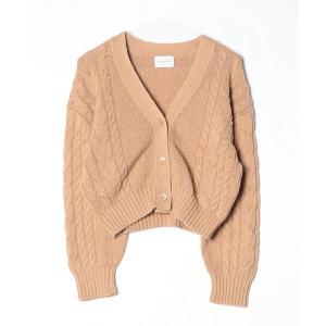 「UNITED ARROWS」 ニットカーディガン - ベージュ レディース