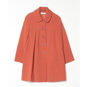 「LAISSE PASSE」 ステンカラーコート 38 オレンジ レディース