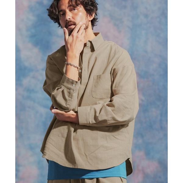 「Jih Nunc」 長袖シャツ L ベージュ メンズ