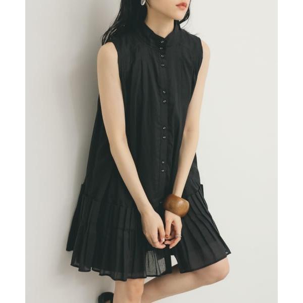 「KBF」 ノースリーブワンピース ONE ブラック レディース