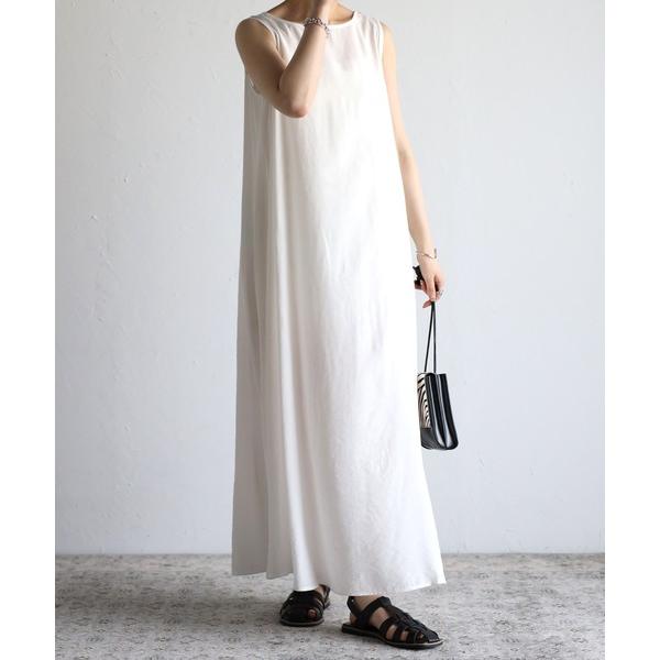 「r.」 ノースリーブワンピース FREE ホワイト レディース