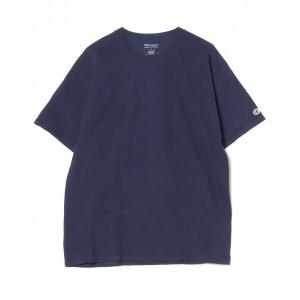 「Champion」 半袖Tシャツ L ネイビー レディース