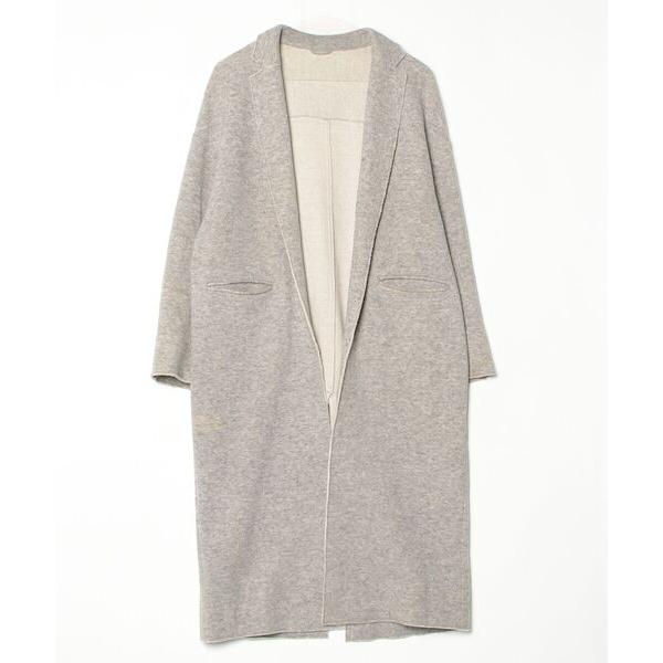 「MACPHEE」 チェスターコート 36 グレー レディース