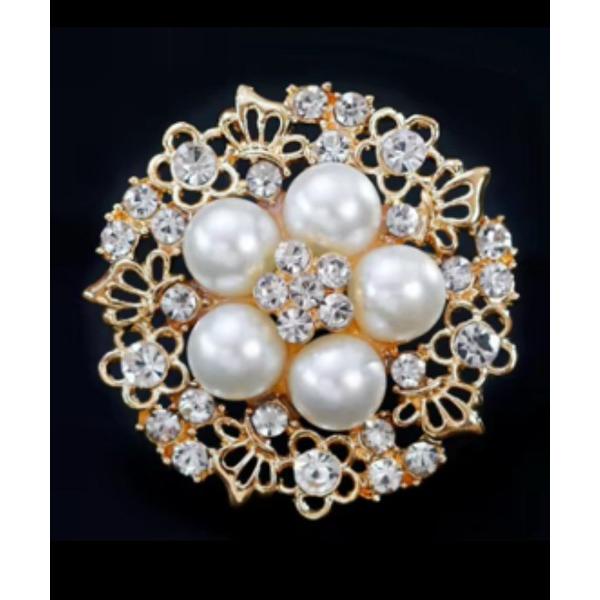 ブローチ FReePLACe/フラワー パール ブローチ R0160 レディース