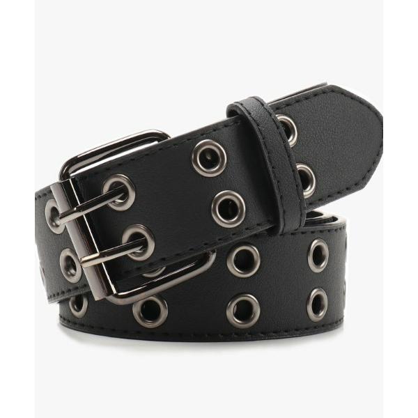 ベルト ダブルピン ハトメ ベルト メンズ レディース