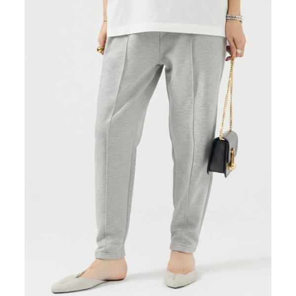 パンツ ポンチレギンステーパードパンツ レディース