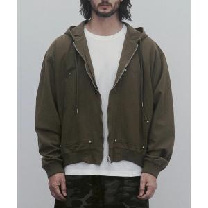 パーカー And Again／カーペンターフーディ―ZIP メンズ