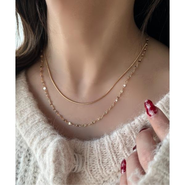 ネックレス 「apres jour clair」２連ネックレス レディース