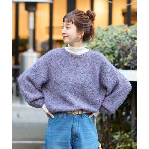 ニット セーター 「追加9」手洗い可 / ポコポコヤーンミックス2WAYカーディガン レディース