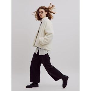 ブルゾン アウター リバーシブルボアブルゾン レディース