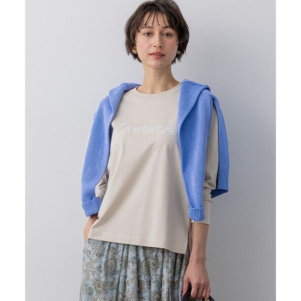 tシャツ Ca marche ロゴ ロングTシャツ レディース