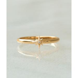 指輪 リング 「WEB限定」K18vermeil ダイヤモンド スターリング レディース