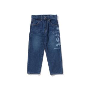 A BATHING APE（アベイシングエイプ） パンツ BAPE EMBLEM DENIM PRINT