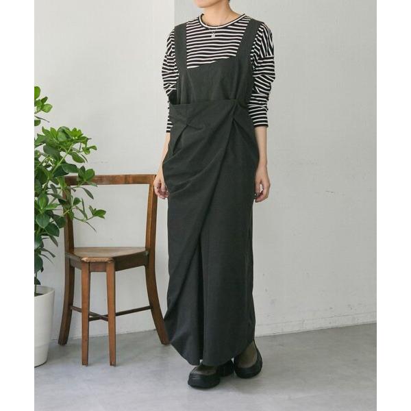 シャツワンピース ラップサロペットワンピース「SUM1 STYLE」