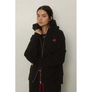 パーカー Wellness Contrast Logo Zip Up Hoodie /ウェルネス ジップアップパーカー レディース