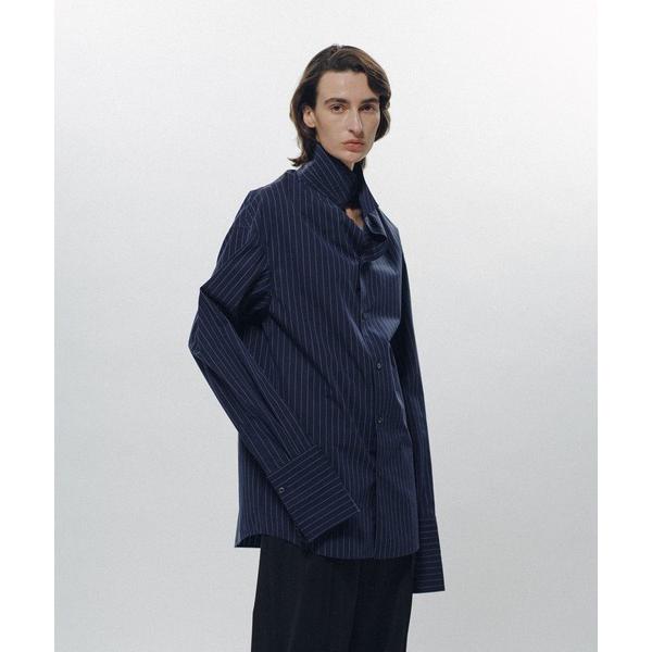 ブラウス シャツ Delicate Upright Collar Shirt レディース メンズ