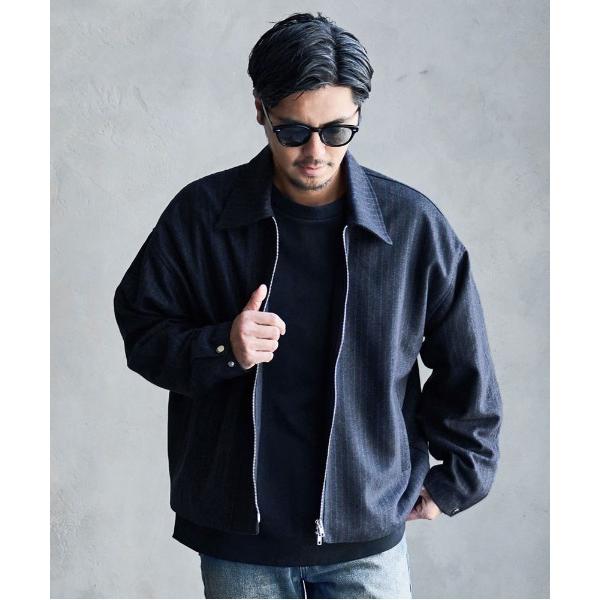 ブルゾン アウター 「CavariA/キャバリア」ストライプショートZIP JKT メンズ レディー...