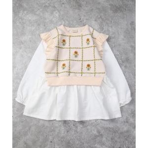 花刺繍ドッキングチュニック キッズの買取情報