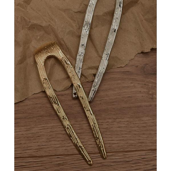 「resonance」ニュアンスデザイン メタル スモールサイズ U字コーム/かんざし「オケージョン...