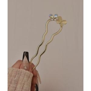 「resonance」バタフライモチーフ ゴールドカラー U字コーム/かんざし「オケージョン」｜ZOZOTOWN Yahoo!店