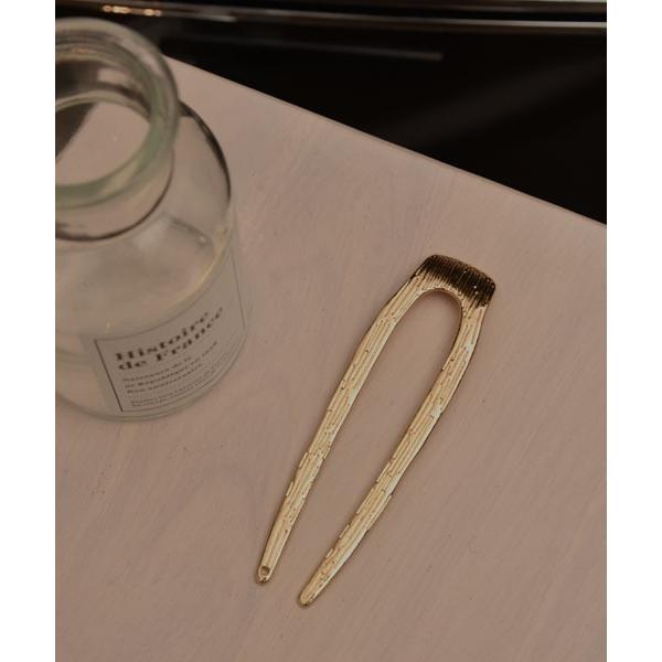 「resonance」ニュアンスデザイン メタル スモールサイズ U字コーム/かんざし「オケージョン...