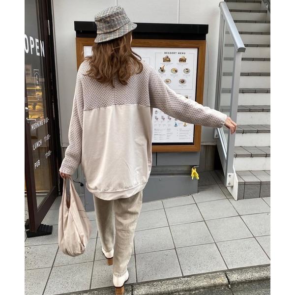 ニット セーター デニムコンビボリュームケーブルニットPO「Primaras」 レディース