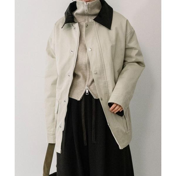 コート アウター 「on:nue」「着用動画あり！」 コーデュロイ配色キルティングブルゾン レディー...