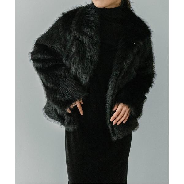 コート アウター 「on:nue」「着用動画あり！」 ボリューム フェイクファージャケット レディー...