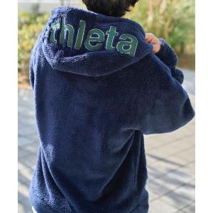 パーカー 「 athleta 」シェルパフリースジップアップフーディ レディース メンズ