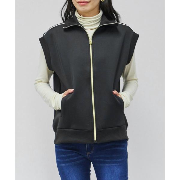 ベスト ジレ バイカラーベスト レディース