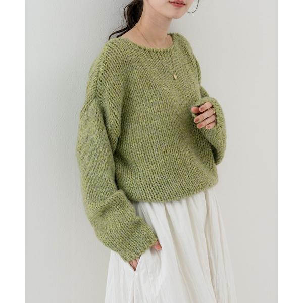 ニット セーター 「refinedworks」ミックス糸 が奥行きを生む ざっくり ニット レディー...