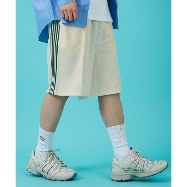 ハーフパンツ パンツ 短パン 「SIDEWAYSTANCE」ラインジャージハーフパンツ メンズ レデ...