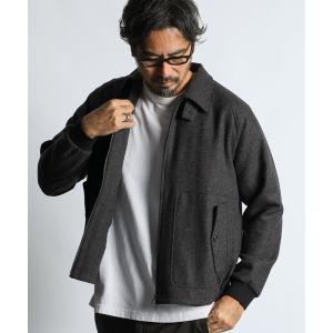 ブルゾン アウター TECH TWEED SCOTTISH BLOISON：テックツイード ショートブルゾン メンズ