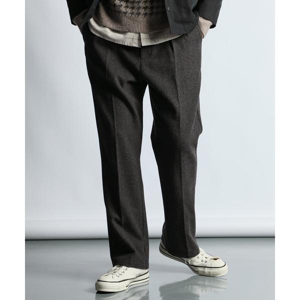 スラックス TECH TWEED SLACKS：テックツイード レギュラーフィット スラックス メン...