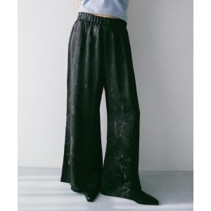 パンツ Satin Jacquard Pants レディース