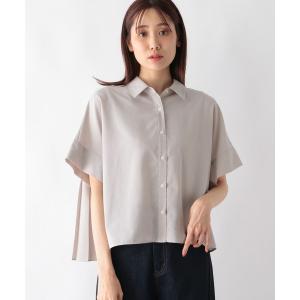 「GLOBAL WORK」 半袖シャツ FREE グレイッシュベージュ レディース