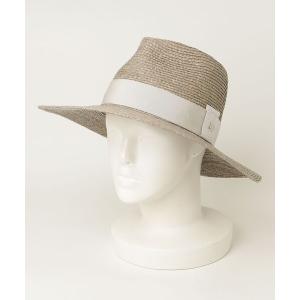 「Helen Kaminski」 ストローハット ONE SIZE グレー レディース