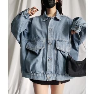 「me+em select」 デニムジャケット FREE ブルー レディース