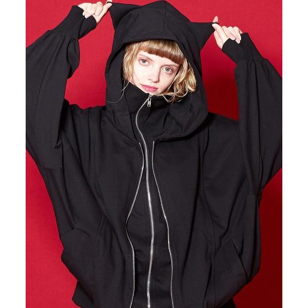 「ankoROCK」 ジップアップパーカー ONE SIZE ブラック メンズ