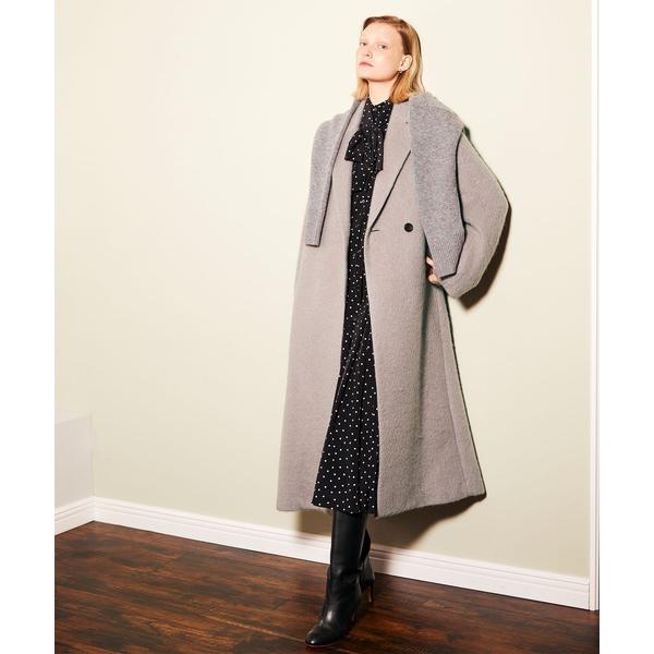 「N.O.R.C」 チェスターコート S グレー レディース