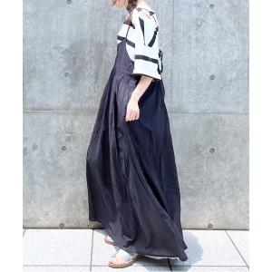 「niko and...」 キャミソールワンピース MEDIUM ブラック レディース
