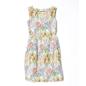 「MOSCHINO」 ノースリーブワンピース 38 イエロー レディース